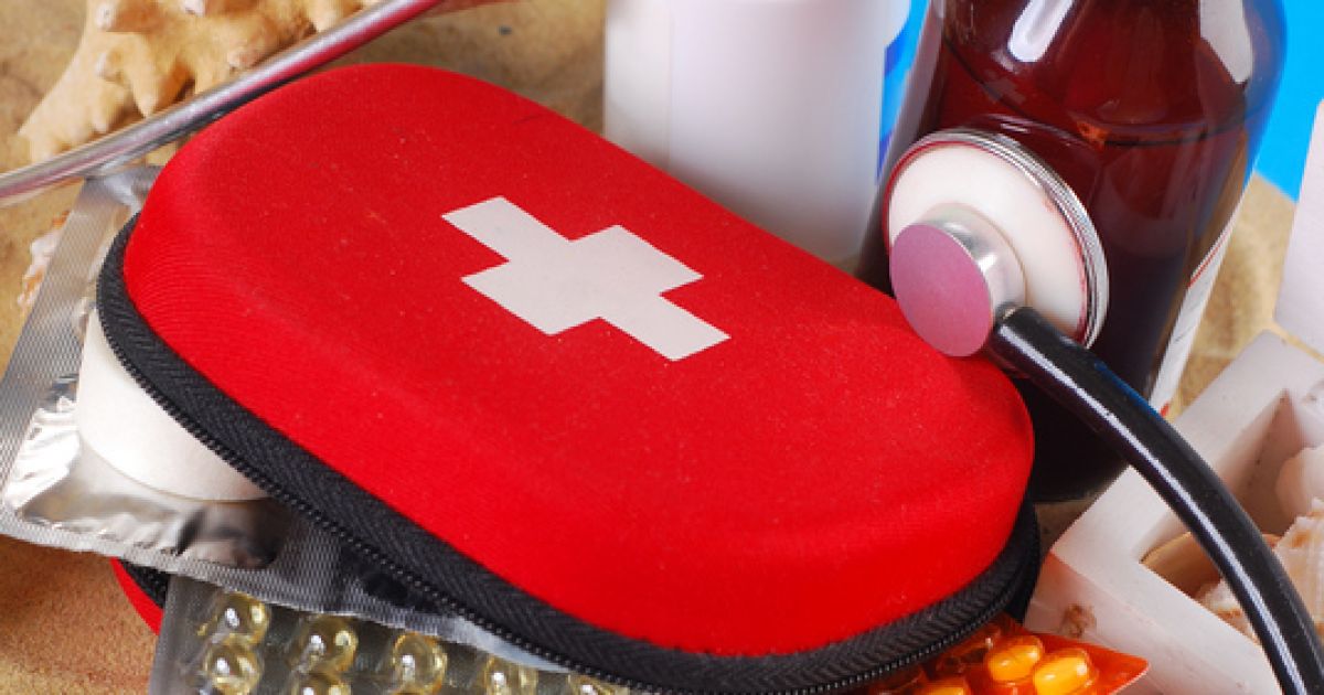 What should you pack into a first-aid kit?